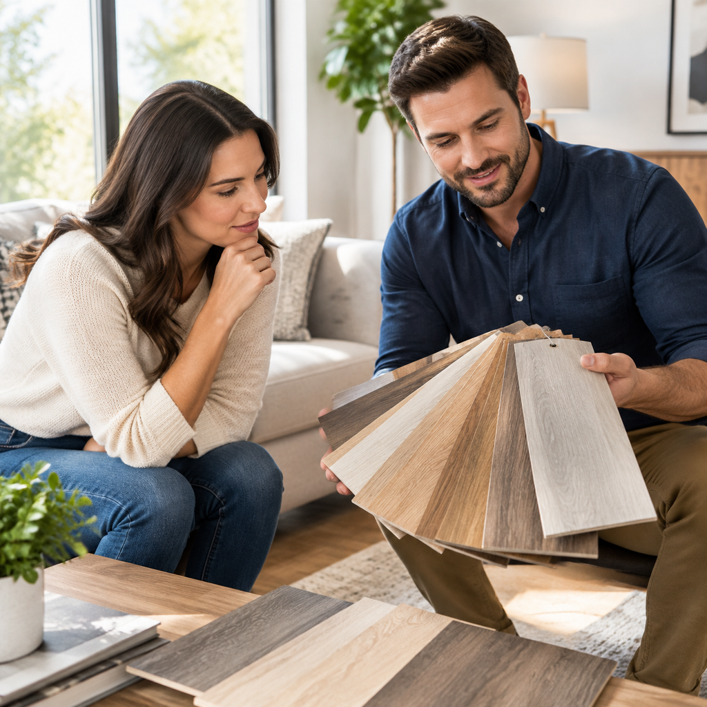 Modern laminate flooring installation
