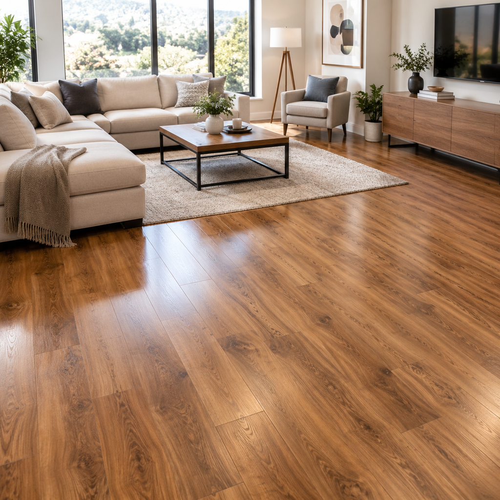 Laminate flooring installation