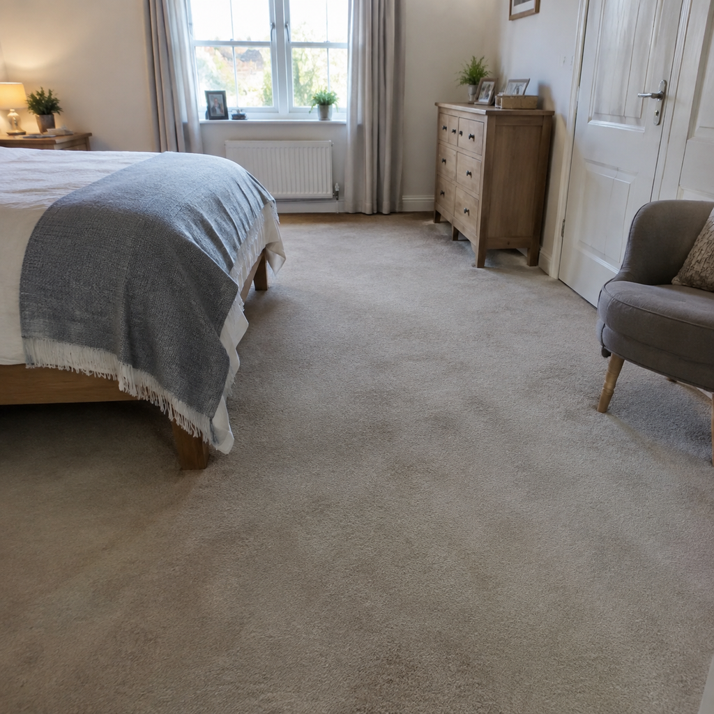 Carpet fitting in bedroom